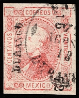 1872 25c Mexico, North America (Sc 95,  Canceled)