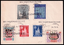 1955 (24 Jul) National Philatelic Exhibition in Poznan, Republic of Poland, Postcard with Commemorative Cancellations