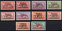 1922 Memel, Germany, Airmail (Mi. 98 - 107, Full Set, CV $130, MNH)