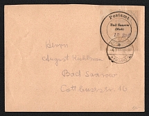 1945 (4 Jul) 12pf Bad Saarow (Mark), Germany Local Post, Cover (Mi. 6, Unofficial Issue)