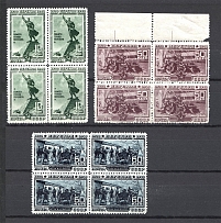 1940 USSR The 20th Anniversary of Fall of Perekop Blocks of Four (MNH)
