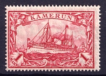 1905-1919 1M Cameroon, German Colonies, Kaiser’s Yacht, Germany (Mi. 24)