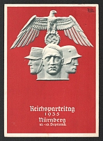 1935 'Reich Party Congress Nuremberg 1935', Propaganda Postcard, Third Reich Nazi Germany