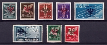 1944 Ljubljana, German Occupation, Germany, Airmail (Mi. 21 - 28, Full Set, CV $260, MNH)