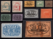 Clark & Co, East River P. O., Bowery Post-Office, United States, Locals, Stock
