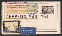 1929 (15 May) Germany, Graf Zeppelin airship airmail cover from Friedrichshafen to East Orange (United States) via New York, Flight to North America 1929 'Friedrichshafen - Lakehurst' (Flight delay, Sieger 26 A, CV $120)