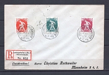 1920 Germany Bavaria registered cover to Mannheim