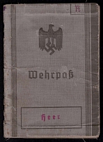 1937 Service Card Army, Nazi Germany