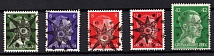 1945 Perleberg (Brandenburg), Germany Local Post (Mi. 1 - 5, Full Set, CV $340, MNH)