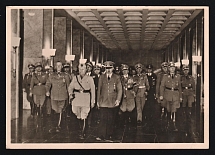 1940 'The Führer and the German Military', Propaganda Postcard, Third Reich Nazi Germany