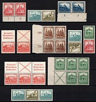 1931-32 Weimar Republic, Germany (Zusammendrucke, CV $300)