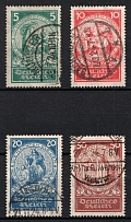 1924 Weimar Republic, Germany (Mi. 351 - 354, Full Set, Canceled, CV $130)