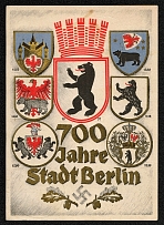 1937 Official Festival Post Card commemorating Berlin’s 700 years as a city.