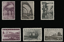 Soviet Union - 1938, Moscow Subway, 10k-50k, complete set of six, full OG, NH, VF, C.v. $155, Scott #687-92…