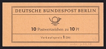 1965 Booklet with stamps of West Berlin, Germany in Excellent Condition (Mi. MH 4b)