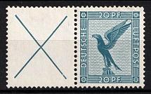 1930 20pf Weimar Republic, Germany (Mi. W 21.1, Zusammendrucke, CV $50)