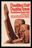 1934 'German People, German Work', Berlin, Third Reich Propaganda, Cinderella, Nazi Germany (MNH)