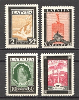 1933 Latvia Airmail (Perf, CV $80, Full Set)