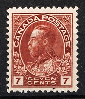 1924 7c Canada (Sc. 114iii, Certificate, CV $60, MNH)