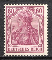 1905-13 60pf German Empire, Germany (Mi. 92 I a, CV $330)