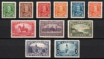 1935 Canada, Full Set (SG 341 - 351, CV $150, MNH)
