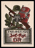 Third Reich WWII, German Propaganda, Germany, Postcard Field Post Feldpost