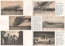 Army Zeppelins, Military Propaganda Postcards on Exhibition Pages, The Beginning of Zeppelins Era, Rare