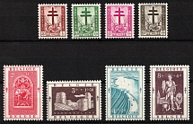 1952 Belgium (Sc. B523 - B530, Full Set, CV $80, MNH)