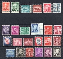 1954-68 Liberty Issue, United States, USA (Scott 1030 - 1041, 1043 - 1053, CV $60, MNH)