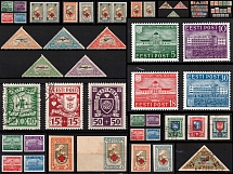 Estonia, Stock of nice stamps with varieties