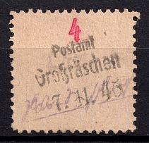 1945 4pf Grosraschen, Germany Local Post (Emergency Postmark, MNH)