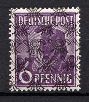 1948 6pf British and American Zones of Occupation, Germany (Mi. 37 II d, CV $260, MNH)