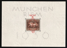 1937 Third Reich, Germany, Souvenir Sheet (Mi. Bl. 10, CV $230, MNH)