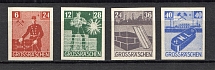 1946 Grosraschen Germany Local Post (Imperf, Full Set)