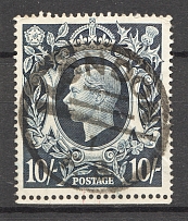 1939 Great Britain 10 Sh (CV $30, Canceled)