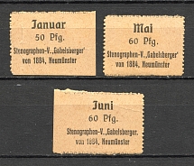 1884 Neumunster Stenography Tax (MLH/MNH)