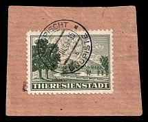 1944 Theresienstadt Ghetto, Bohemia and Moravia, Germany (Mi. 1, Signed, Konopiste Postmark, CV $850)