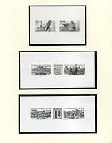 1988-89 German Democratic Republic, Germany, Souvenir Sheets (Black Proofs, MNH)