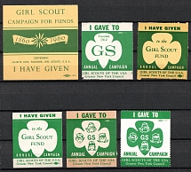 Girl Scout Fund, New York, United States, Stock of Cinderellas, Non-Postal Stamps, Labels, Advertising, Charity, Propaganda