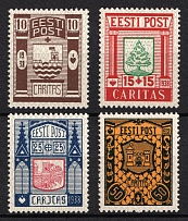 1938 Estonia (Mi. 131 - 134, Full Set, CV $50, MNH/MLH)