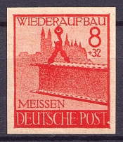 1945 8+32pf Meissen, Germany Local Post (Mi. 37 B, Signed, CV $330, MNH)
