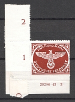 1942-43 Germany Reich Feldpost (Control Text and Number, Full Set, MNH)
