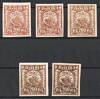 1921 200r RSFSR, Russia (Variety of Shades)