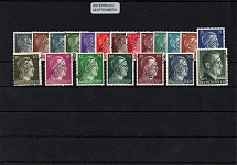 1945 SENFTENBERG Local Issue 1pf - 1RM, Austria, Overprint on Hitler's head (Type B, MNH)