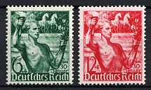 1938 Third Reich, Germany (Mi. 660-661, Full Set, CV $30, MNH)