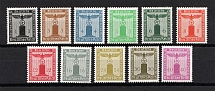 1938 Third Reich, Germany Official Stamps (Mi. 144-154, Full Set, CV $200, MNH/MLH)