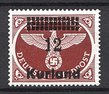 1945 `12` Occupation of Kurland, Germany (Perforated, CV $120, MNH)