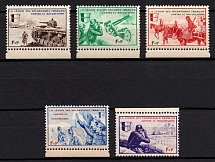 1942 French Legion, Germany (Mi. VI - X, Full Set, Margins, CV $50, MNH)