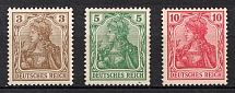 1902 German Empire, Germany (Mi. 69 a, 70 b, 71, CV $70)