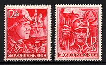 1945 Third Reich, Germany (Mi. 909 - 910, Full Set, CV $50, MNH)